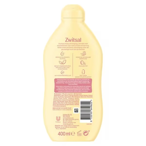 Zwitsal bērnu ķermeņa losjons<br>400ml