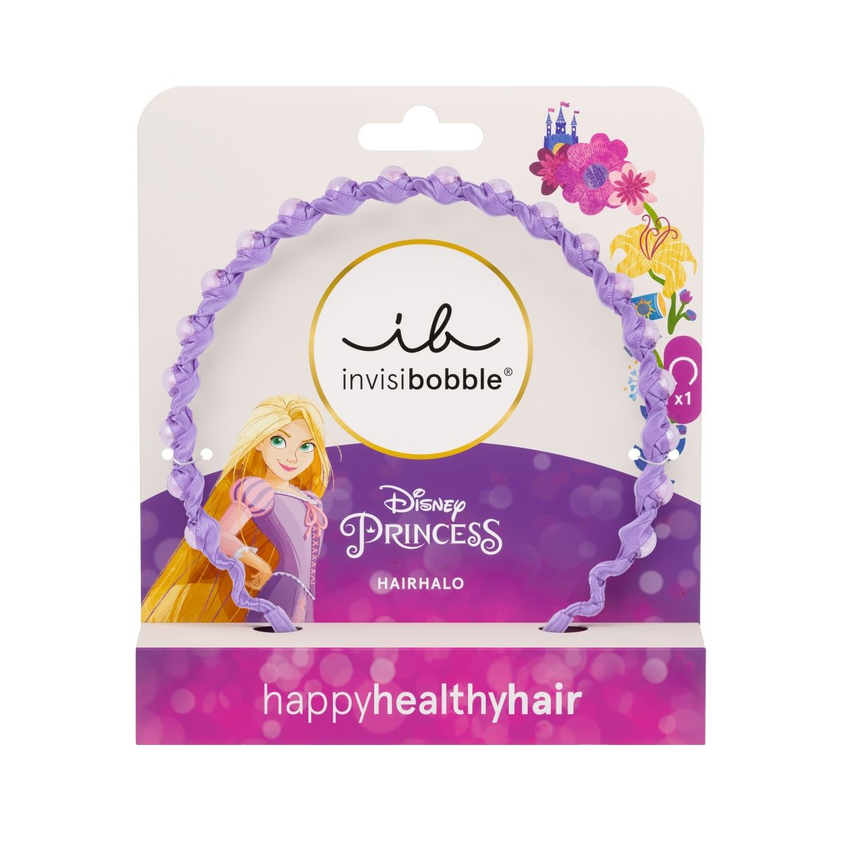 Detská nastaviteľná čelenka Hairhalo Disney Rapunzel Čelenky a turbany