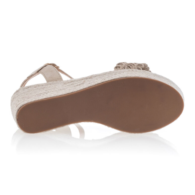Beige espadriller med repsulor för kvinnor