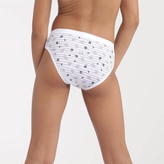 Paquete de 3 bragas de algodón elástico para niña 'Les Pockets Ecodim' - DIM/4/0BV5/LOT3F/DAISY/8