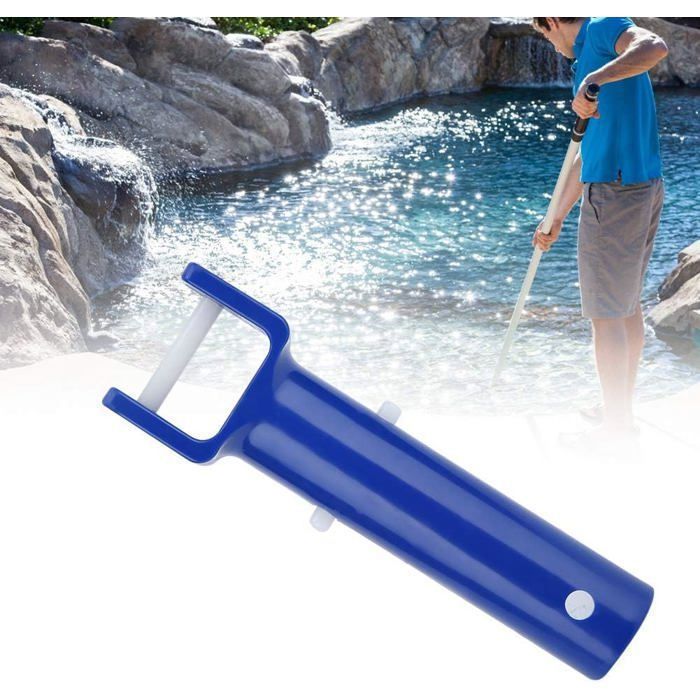 Set van 2 V-vormige borstels voor zwembadstofzuigers - Reinigingskop met handvat voor zwembad- en spa-accessoires 25 cm