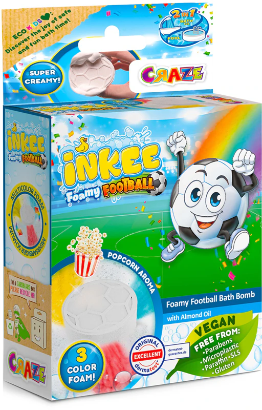 Bombas de Banho Espumantes de Futebol INKEE da Craze