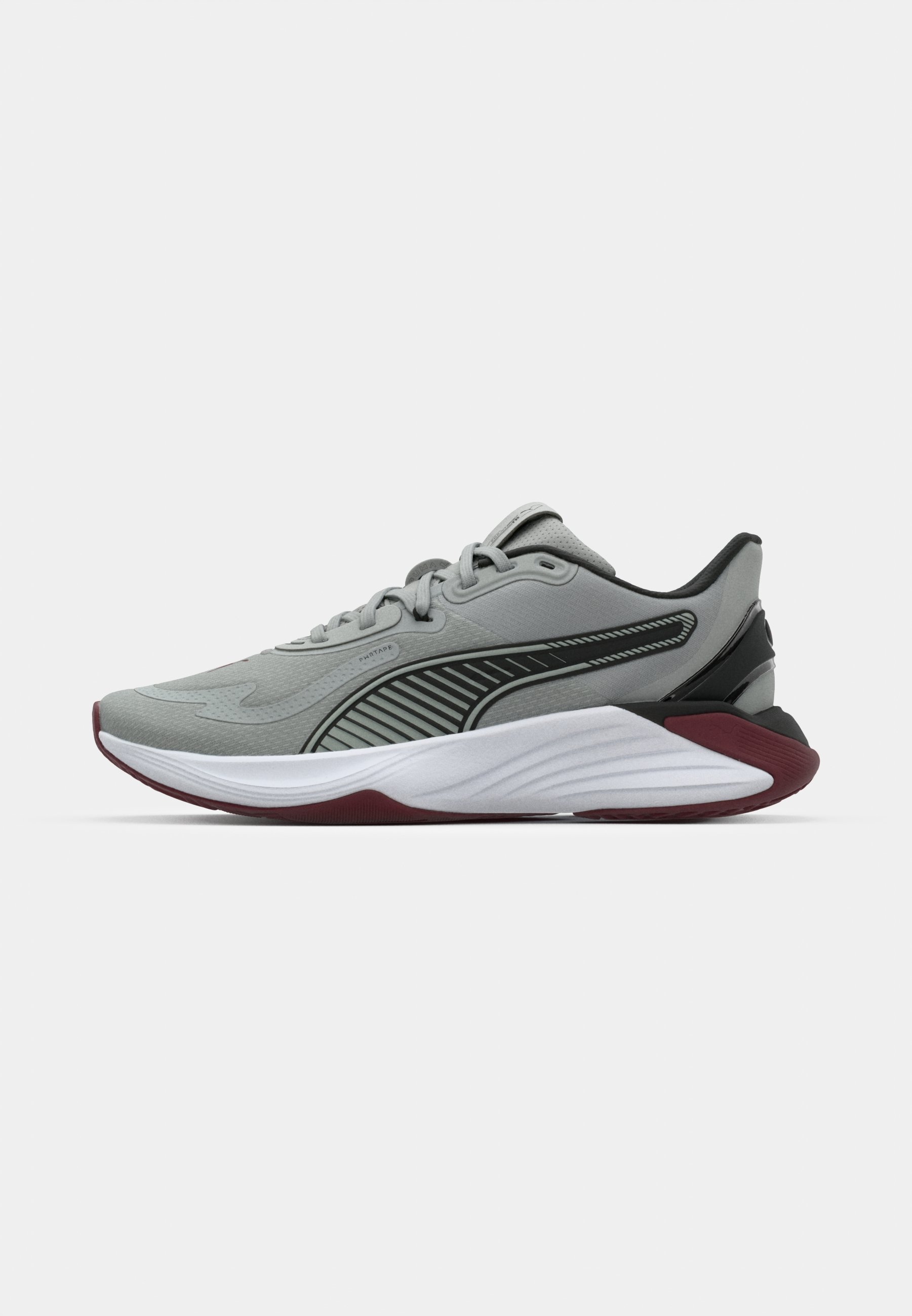 Puma PWR HYBRID - Trainingsschoen - grijs echo/robijn glinsterend/zwart