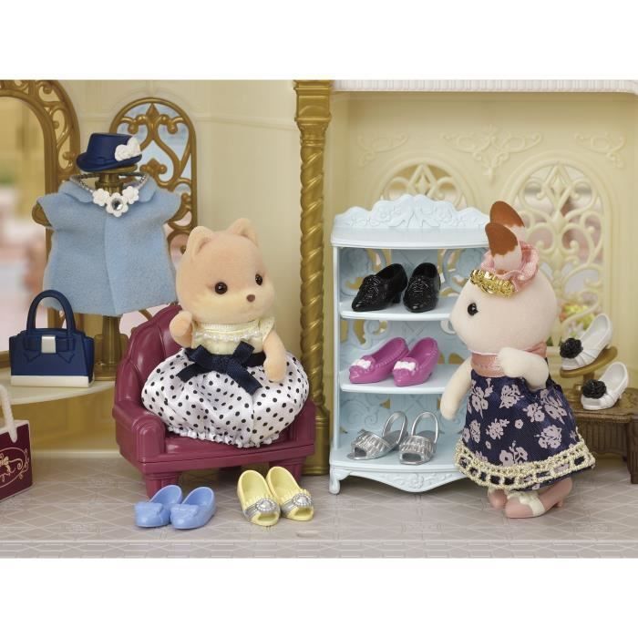 Statuette in miniatura - SYLVANIAN FAMILIES - La valigia alla moda e il cane caramello sorella maggiore