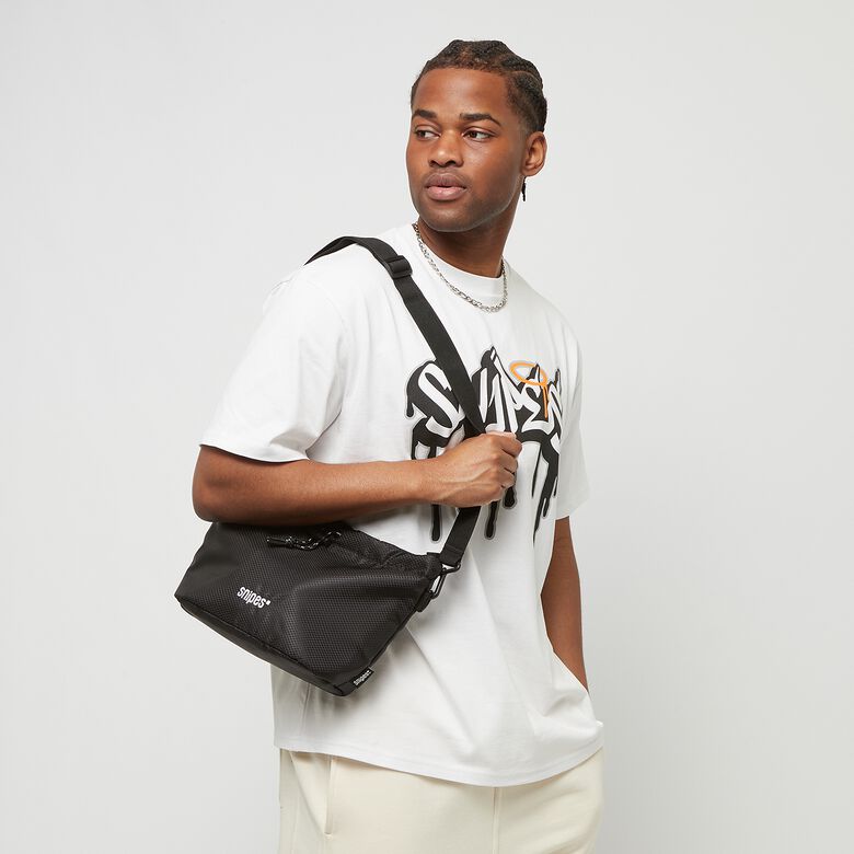 Bolsa tipo estojo com logo básico em tecido ripstop