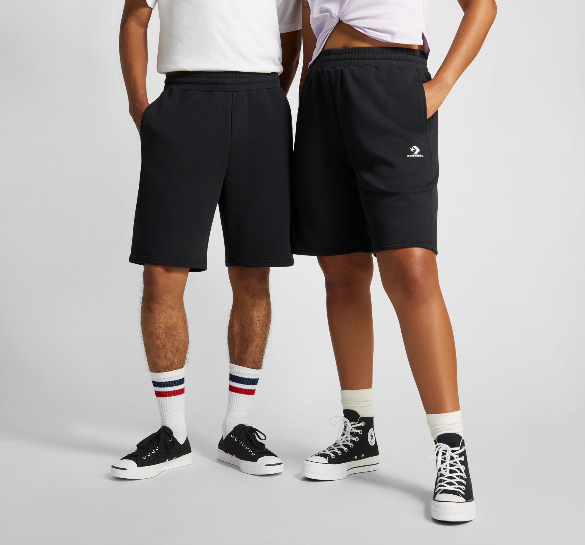 Converse Go-To Embroidered Star Chevron Standard Fit Fleece Short