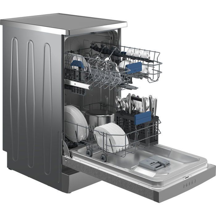 Lave-vaisselle pose libre BEKO BDFS15030X - 10 couverts - Induction - L45 cm - 47 dBA - Classe D - Inox Anti-trace