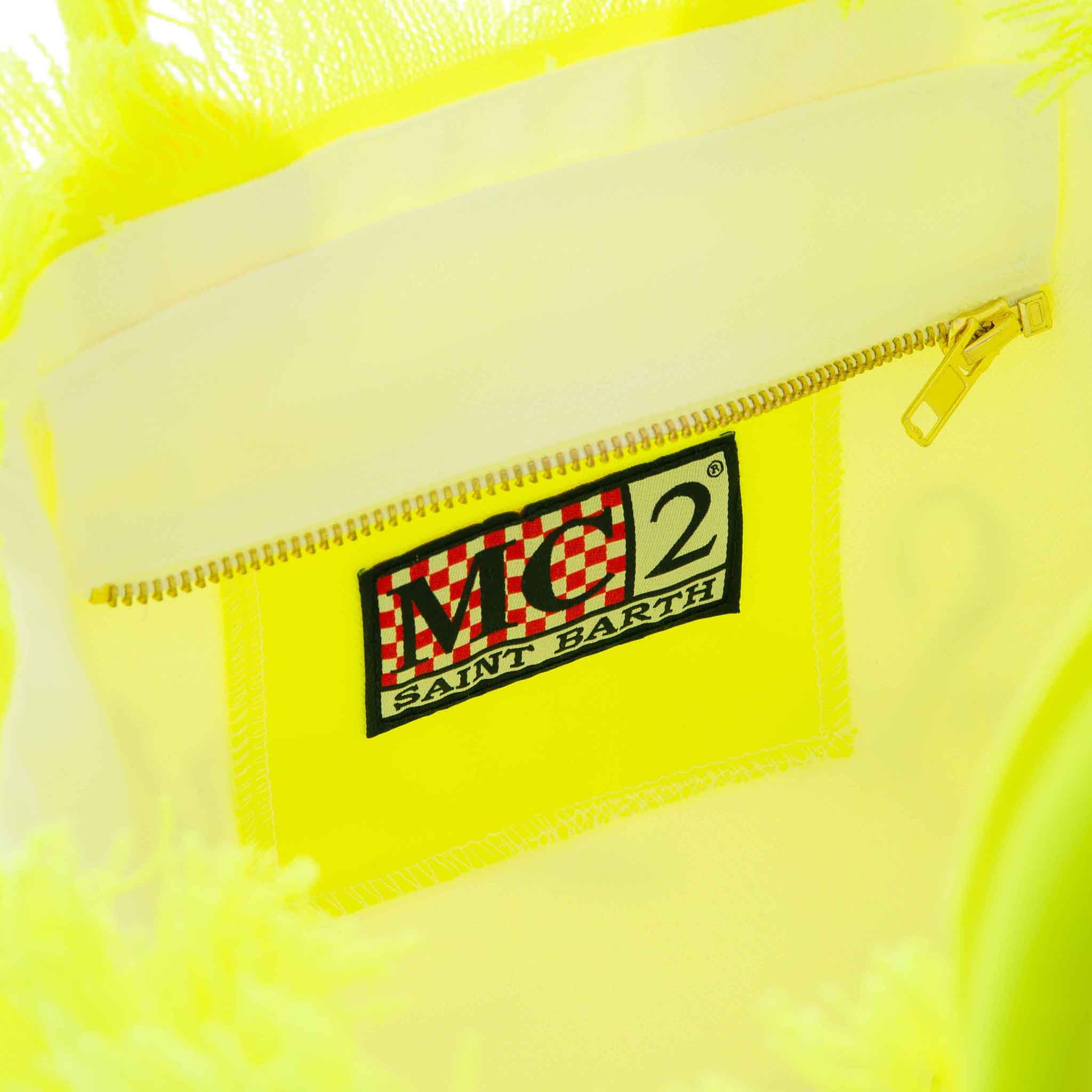 Colette tas van fluorescerend geel katoenen canvas