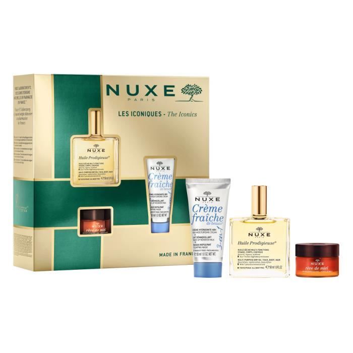 Nuxe Christmas Gift Set Best Seller - Huile Prodigieuse & Skincare | Limited Edition Gift