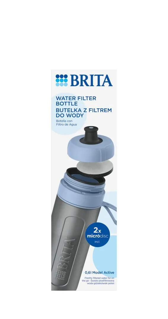Brita Active Pastelowy Błękit - Butelka z filtrem 1 szt.