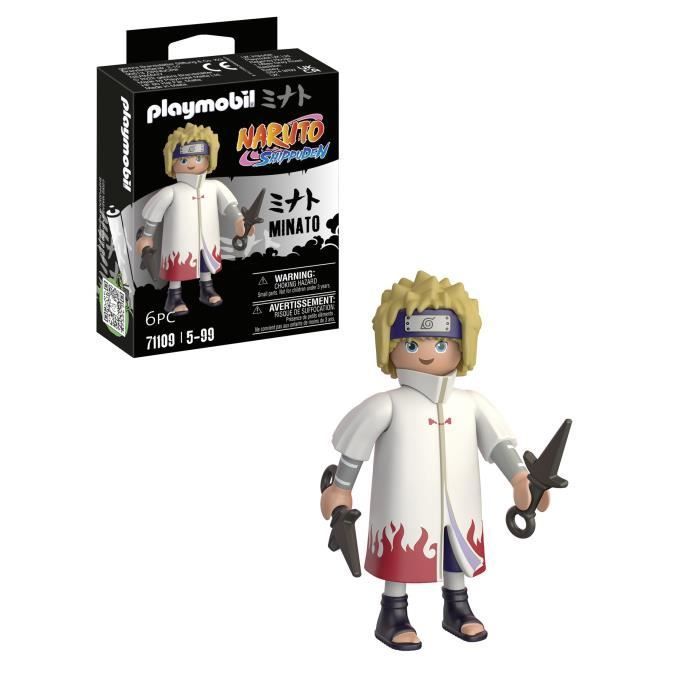 PLAYMOBIL 71109 Minato Figure, Naruto Shippuden, Manga Ninja with Accessories, Ages 5+