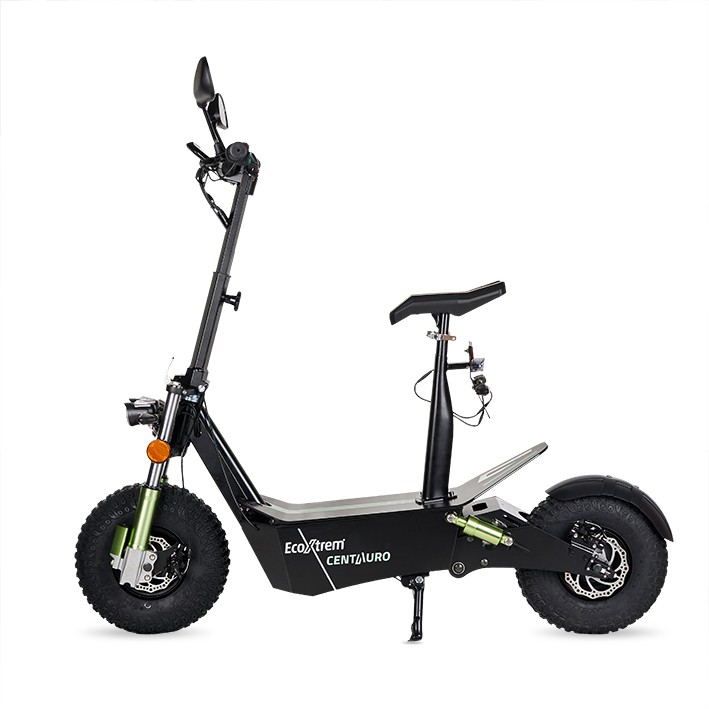 CENTAURO ELECTRIC SCOOTER, LEGAL USE, WITH SEAT AND XXL GREEN LCD SCREEN