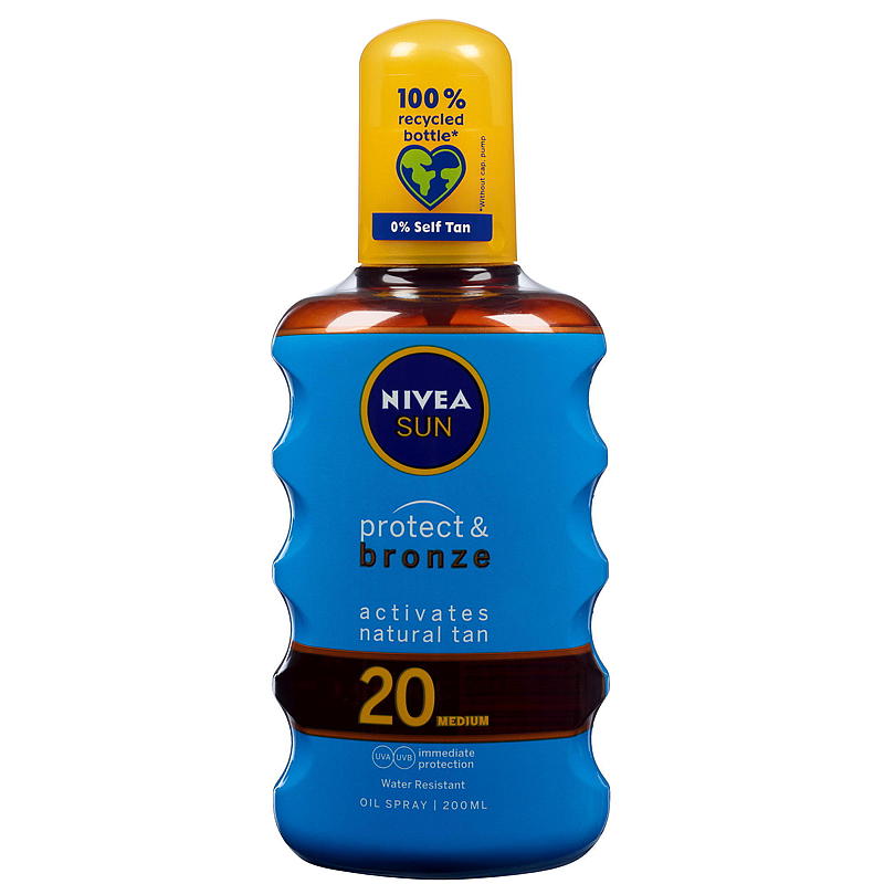 Nivea Nivea Sun SPF20 200 ml spray bronzer olie