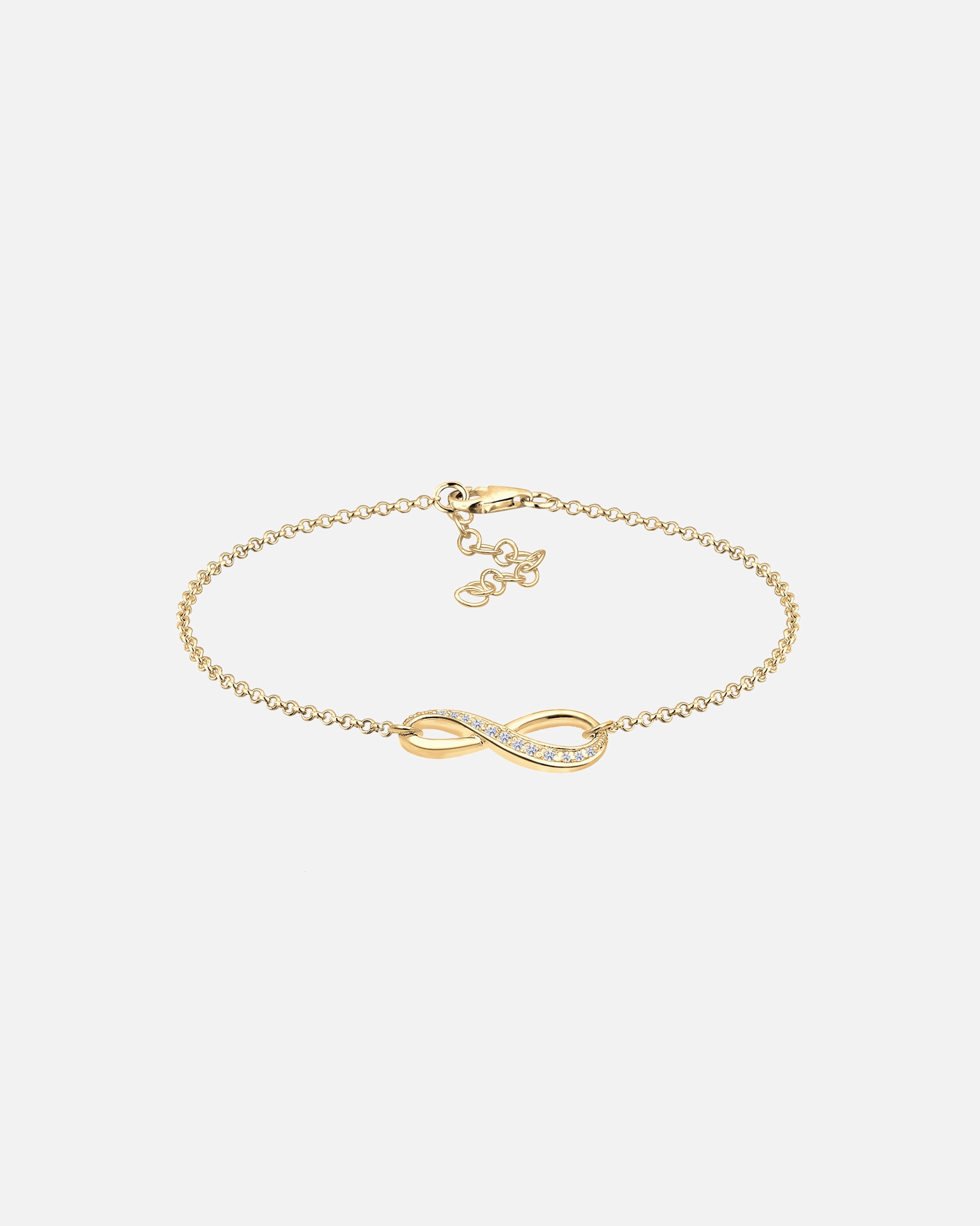 Elli Femmes Symbole d'infini avec Cristaux de Zirconium en Argent Sterling 925