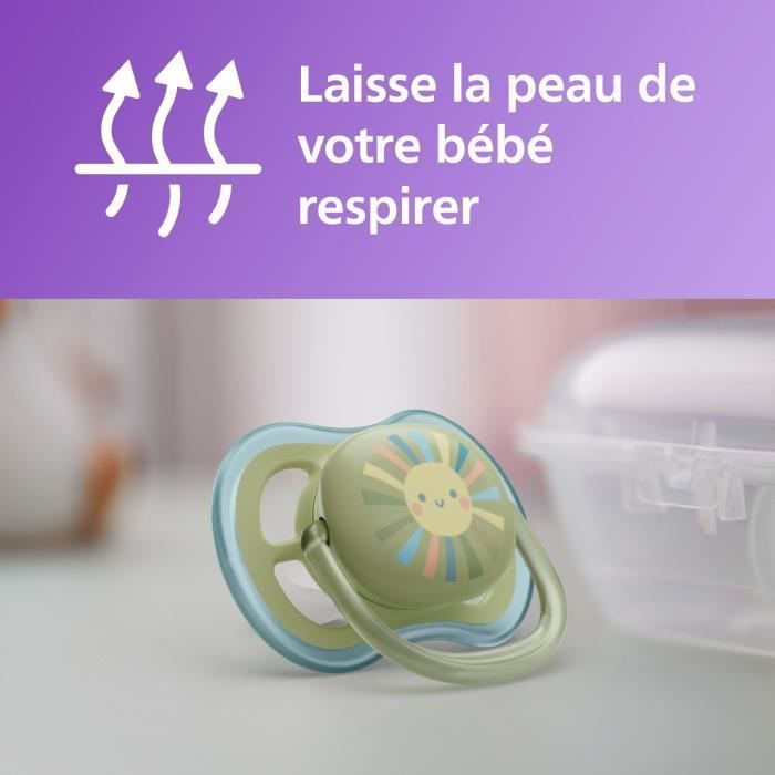 Entdeckerset – PHILIPS AVENT – Natural 3.0 – 125 ml Babyflasche + Ultra Air Schnuller 0–6 Monate