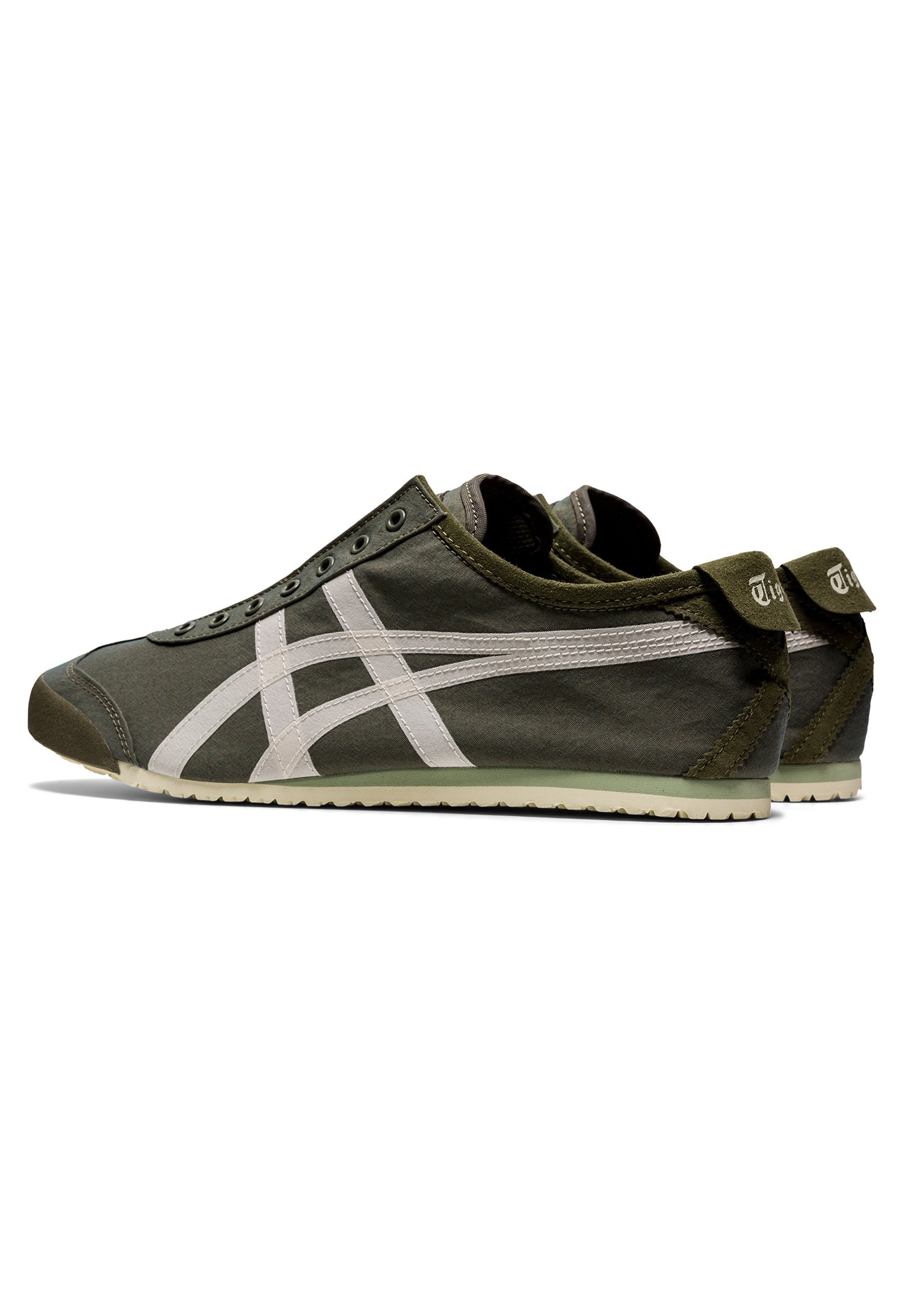 Onitsuka Tiger MEXICO 66 SLIP-ON - Sneakers - MANTLE GREEN/BIRCH