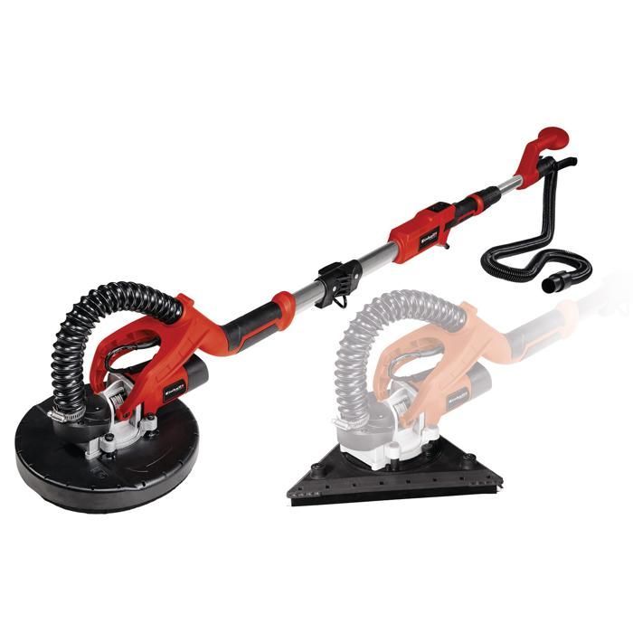 Einhell Ponceuse girafe TE-DW 225 X (750 W, porte-balais à ressorts, manche 165 cm max) Livré en coffret avec disques
