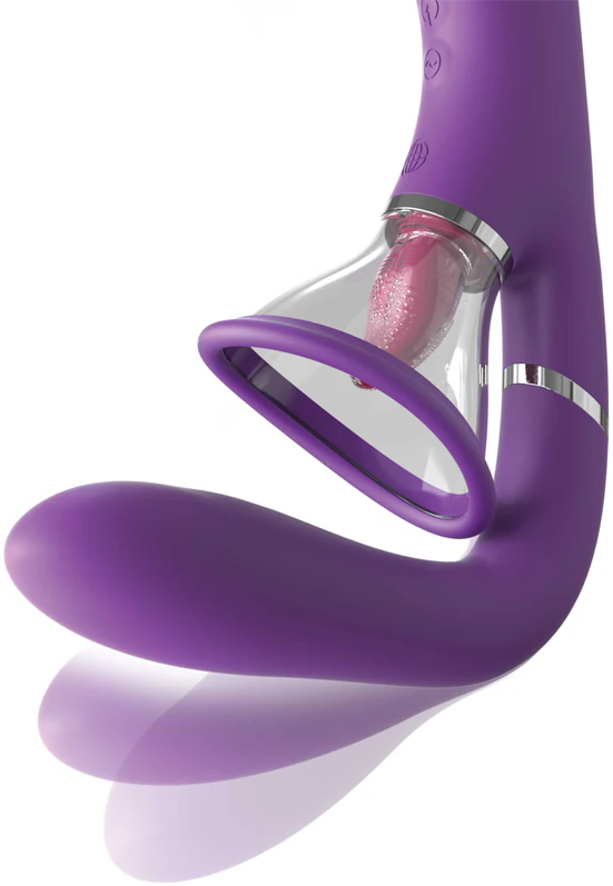 Vibrador Pipedream Fantasy para o prazer supremo dela com estimulador clitoriano.