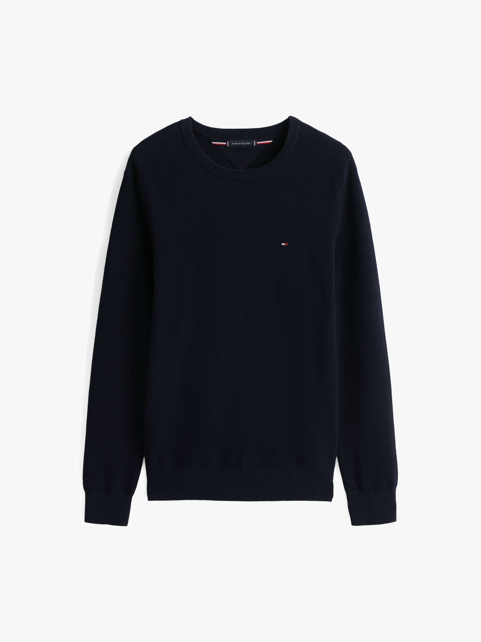 Tommy Hilfiger ESSENTIAL STRUCTURE CREW NECK - Svetr - black