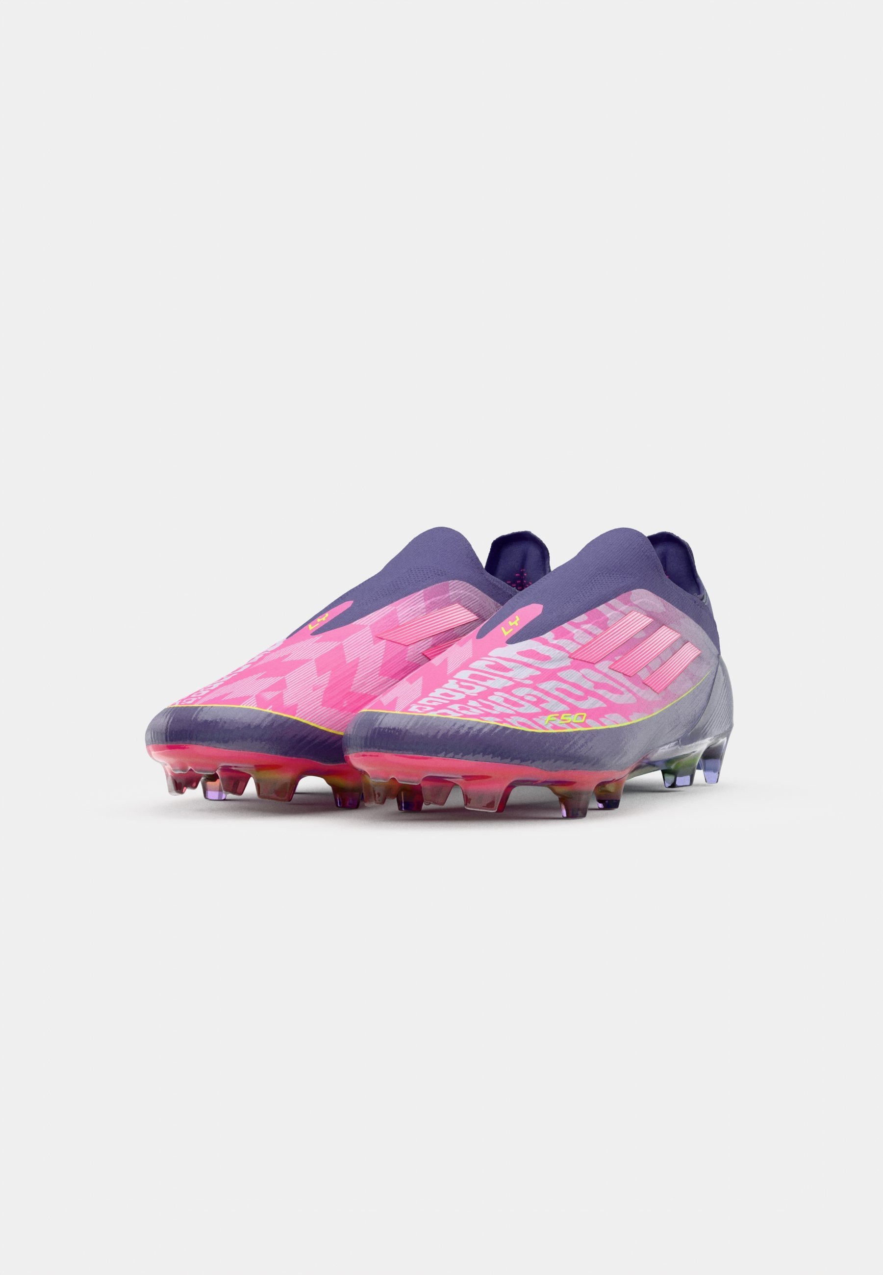 adidas Performance F50 ELITE LL FG LAMINE – Fußballschuhe für festen Boden – Unity Purple/Footwear White/Lucid Lemon