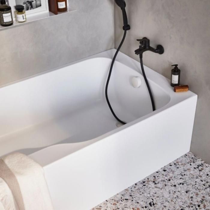 JACOB DELAFON Bañera/ducha Malice + mampara + estante 170 x 90 cm derecha