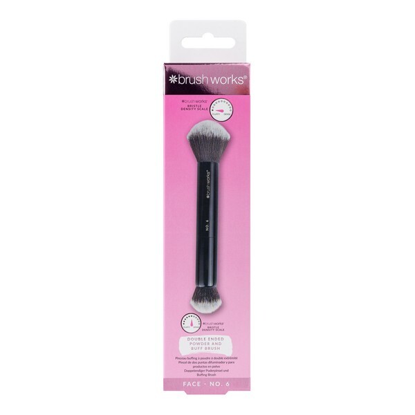 Brushworks č. 6 oboustranný štětec na pudr a leštění