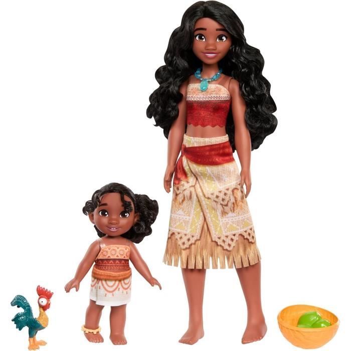 MATTEL Disney Moana 2 - Set met de twee zussen - Moana 2 filmpop JBT66