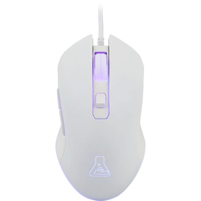 Mouse Gamer com Fio - THE G-LAB - KULT HELIUM - Branco