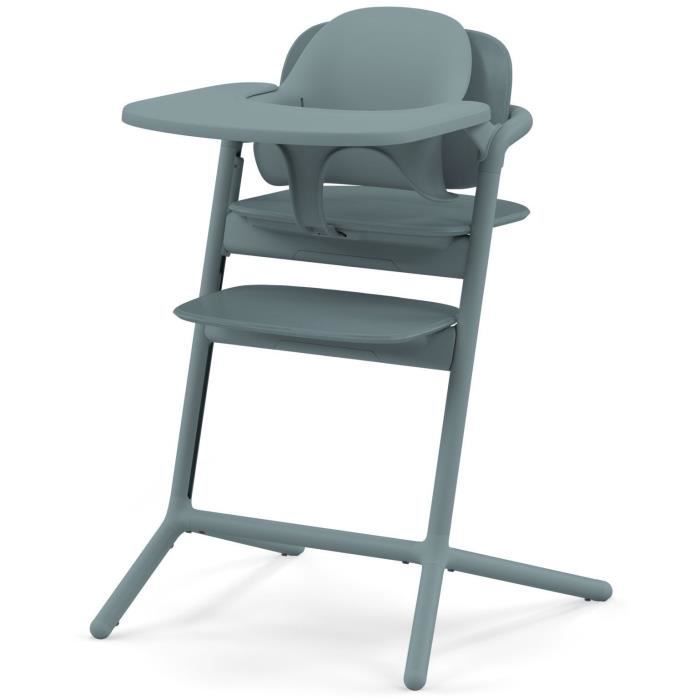 CYBEX - Trona convertible - Pack 3 en 1 - LEMO 2 - Azul - Altura y profundidad ajustables - Incluye juego para bebé