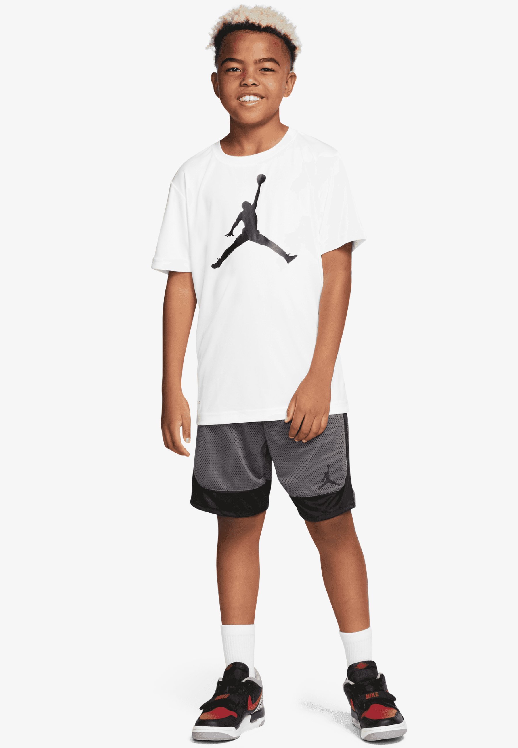 Jordan JUMPMAN LOGO TEE - Sportiniai marškinėliai - balti