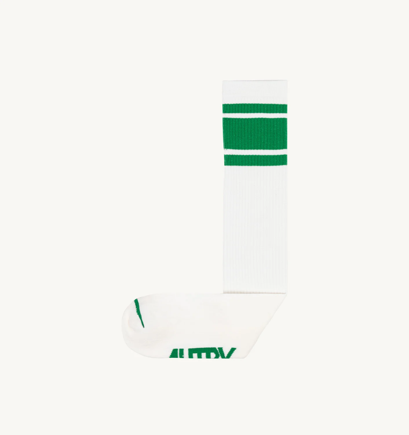 ȘOSETE DIN BUMBAC TERRY CU LOGO ALB ȘI VERDE
