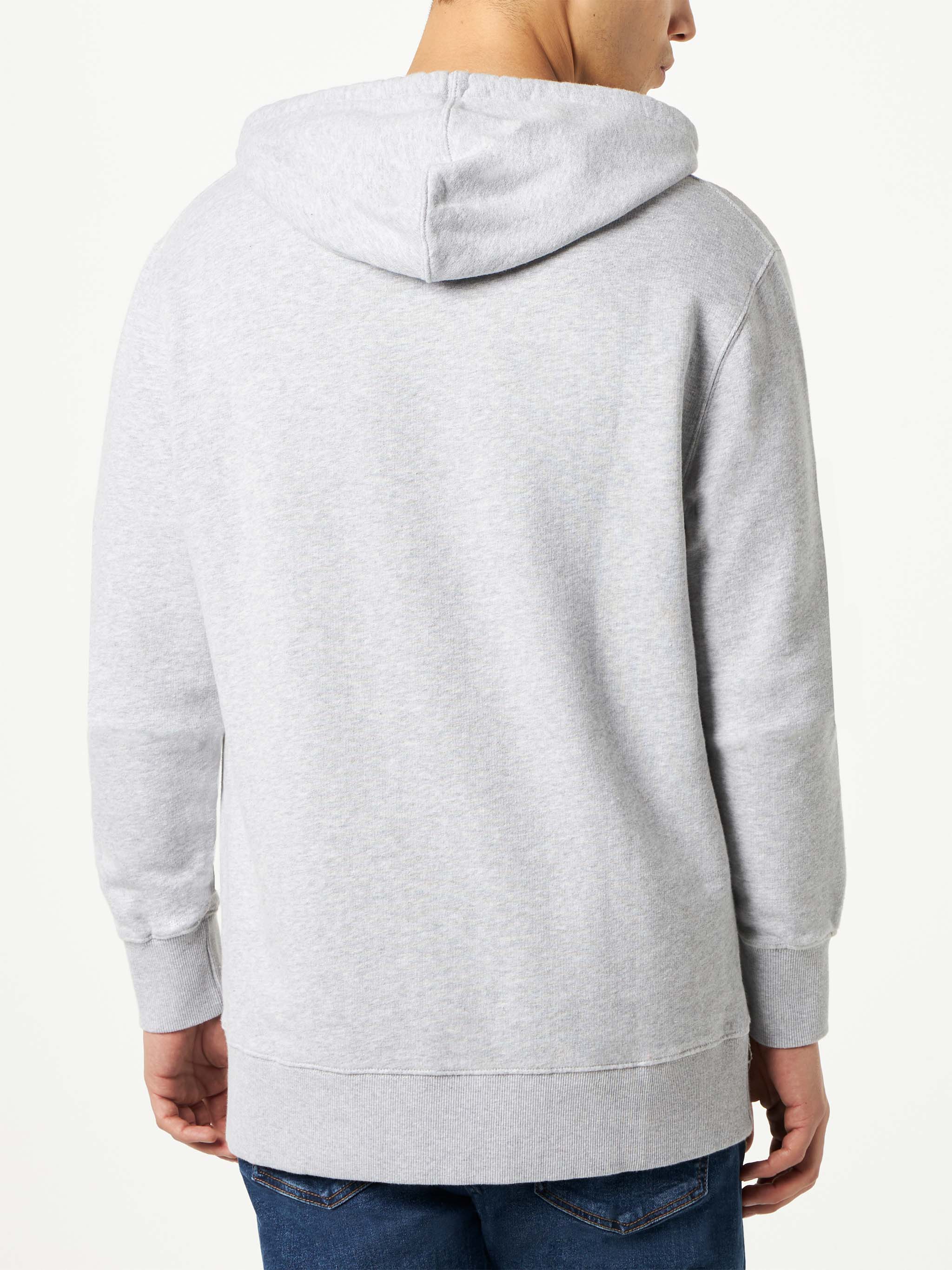 Katoenen hoodie voor heren met patch