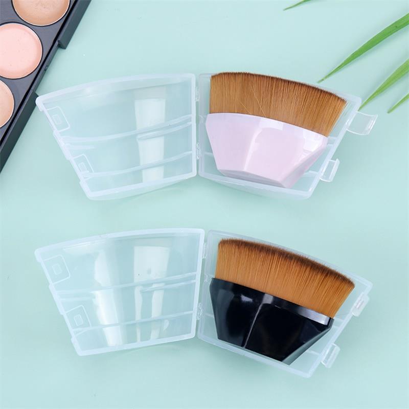 Pinceau fond de teint magique 1PC, pinceau correcteur, pinceau de maquillage individuel en nylon, pinceau à six coins pour un look glamour.