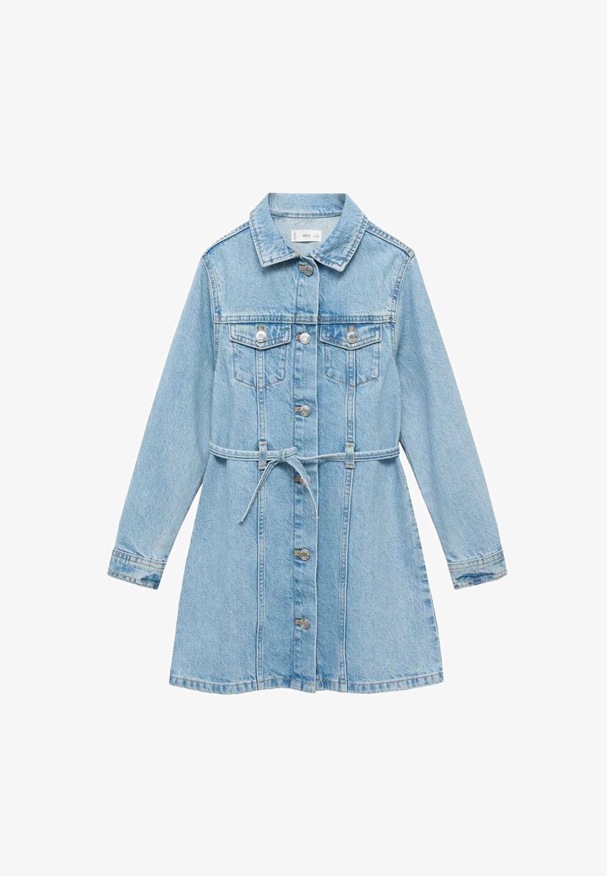 Mango Kids denim jurk - blauw