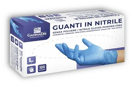 Nitriilkindad GAMMADIS S/Polv S 100 tk