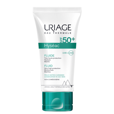 Uriage Hyséac Fluide fluid za sončenje za obraz za mešano do mastno kožo SPF 50 50 ml