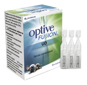OPTIVE Optive Fusion UD oogdruppels 30 ampullen voor eenmalig gebruik