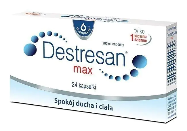 Destresan Max, Suplement diety na uspokojenie, Kapsułki