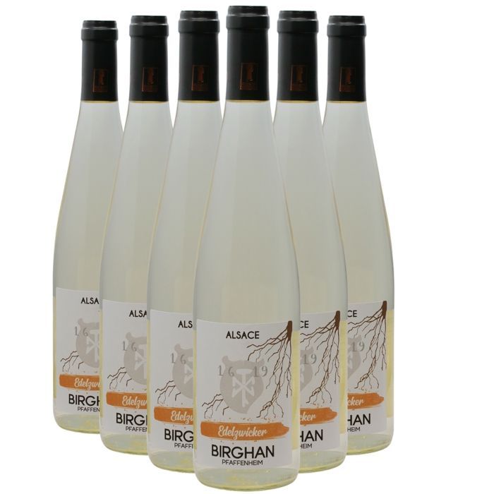 Birghan Alsace Edelzwicker 2022 - Vin Blanc d' Alsace (6x75cl) BIO