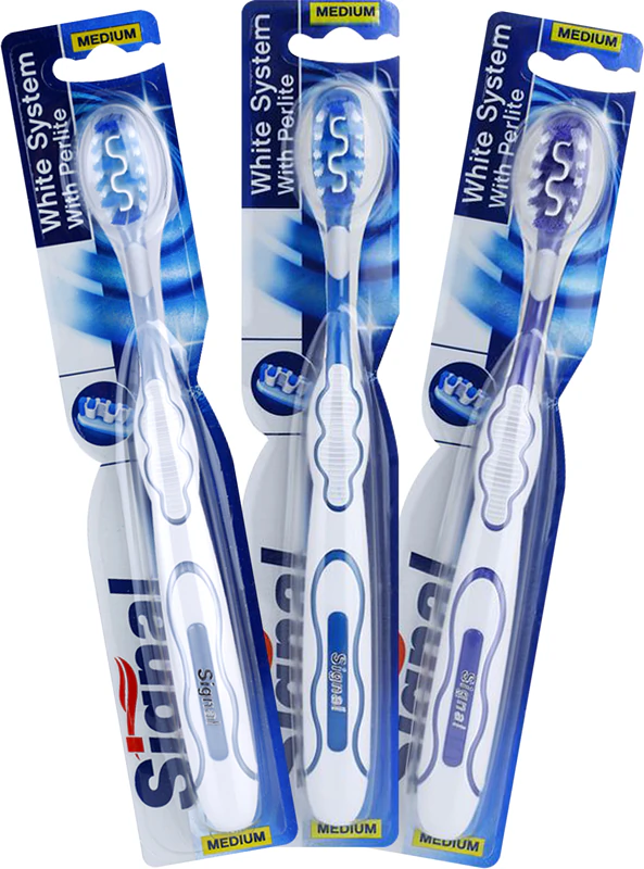 Escova de dentes Signal White System tamanho médio
