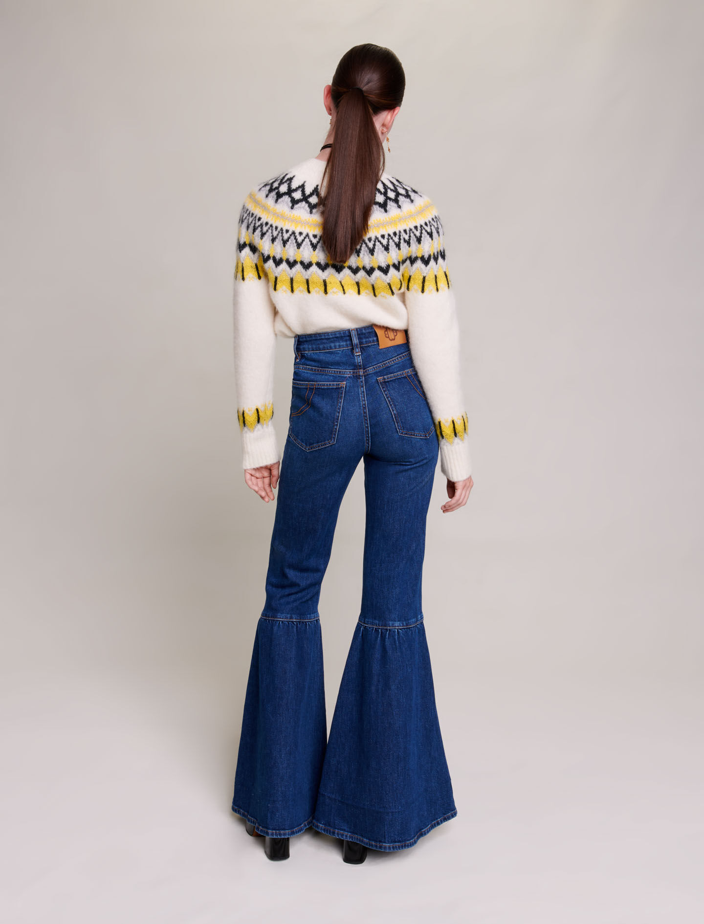 Uitlopende jeans - Blauw