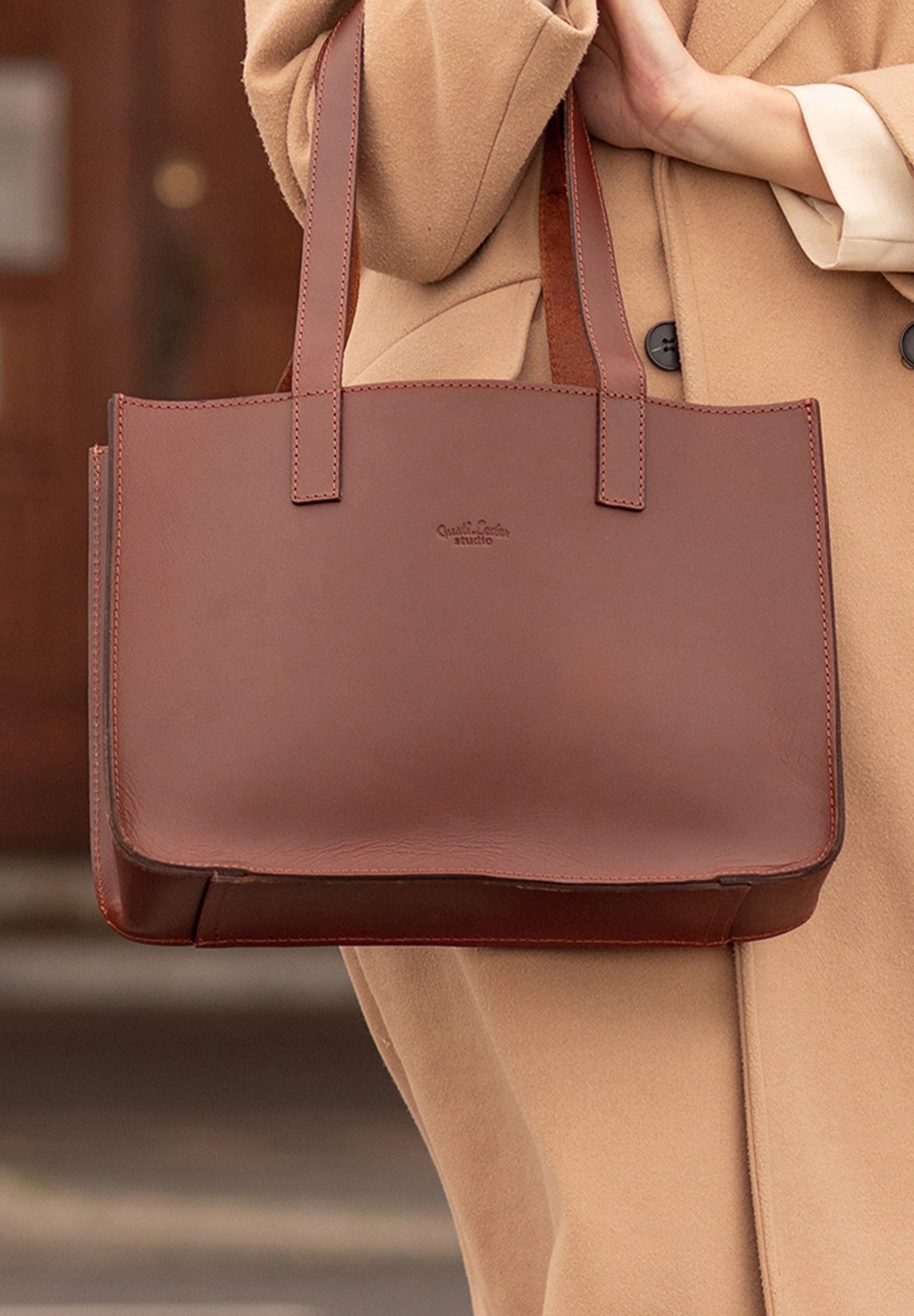 Gusti Leder AGATHA S - Handtas - braun