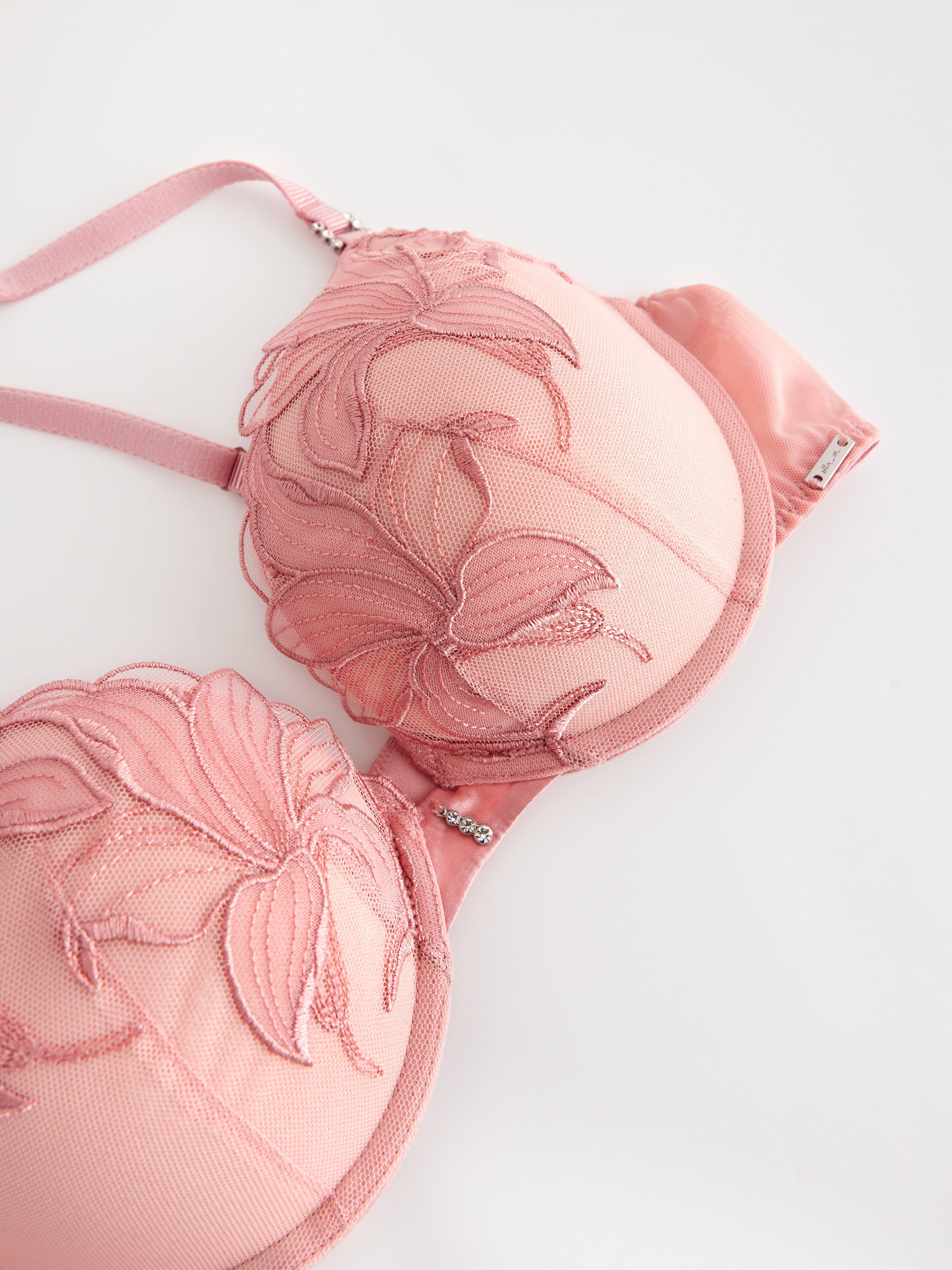 ella m – Orhideja push up-bh prašnjavo roze boje