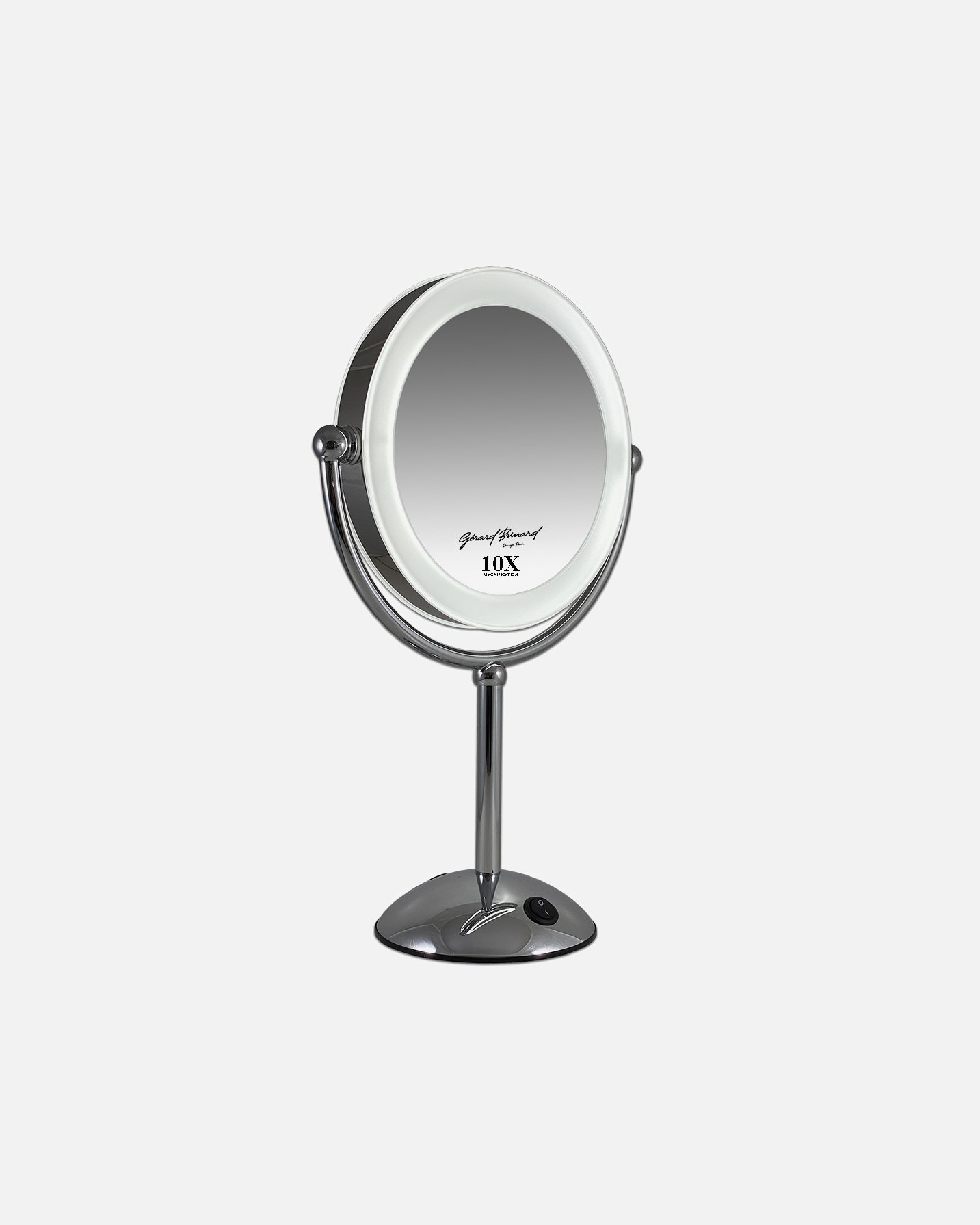 Kozmetické zrkadlo Douglas Accessories, obojstranné, osvetlené, stojace zrkadlo, 22 cm / 10 palcov – 1 kus
