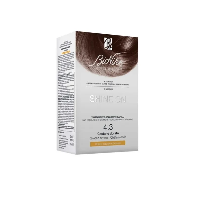 BIONIKE Bionike Shine On 4.3 Auksinės rudos spalvos plaukų dažai