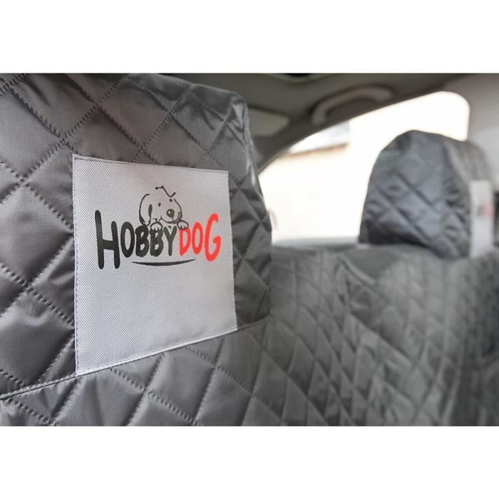 Silla de coche - HobbyDog - zbosza2 - Funda protectora - Poliéster - Gris
