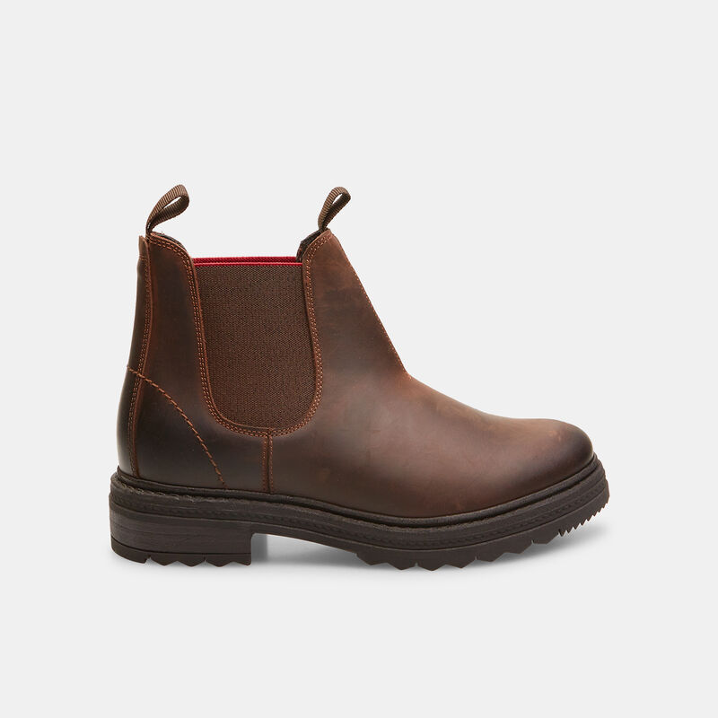 Skórzane buty typu Chelsea z podeszwą torową