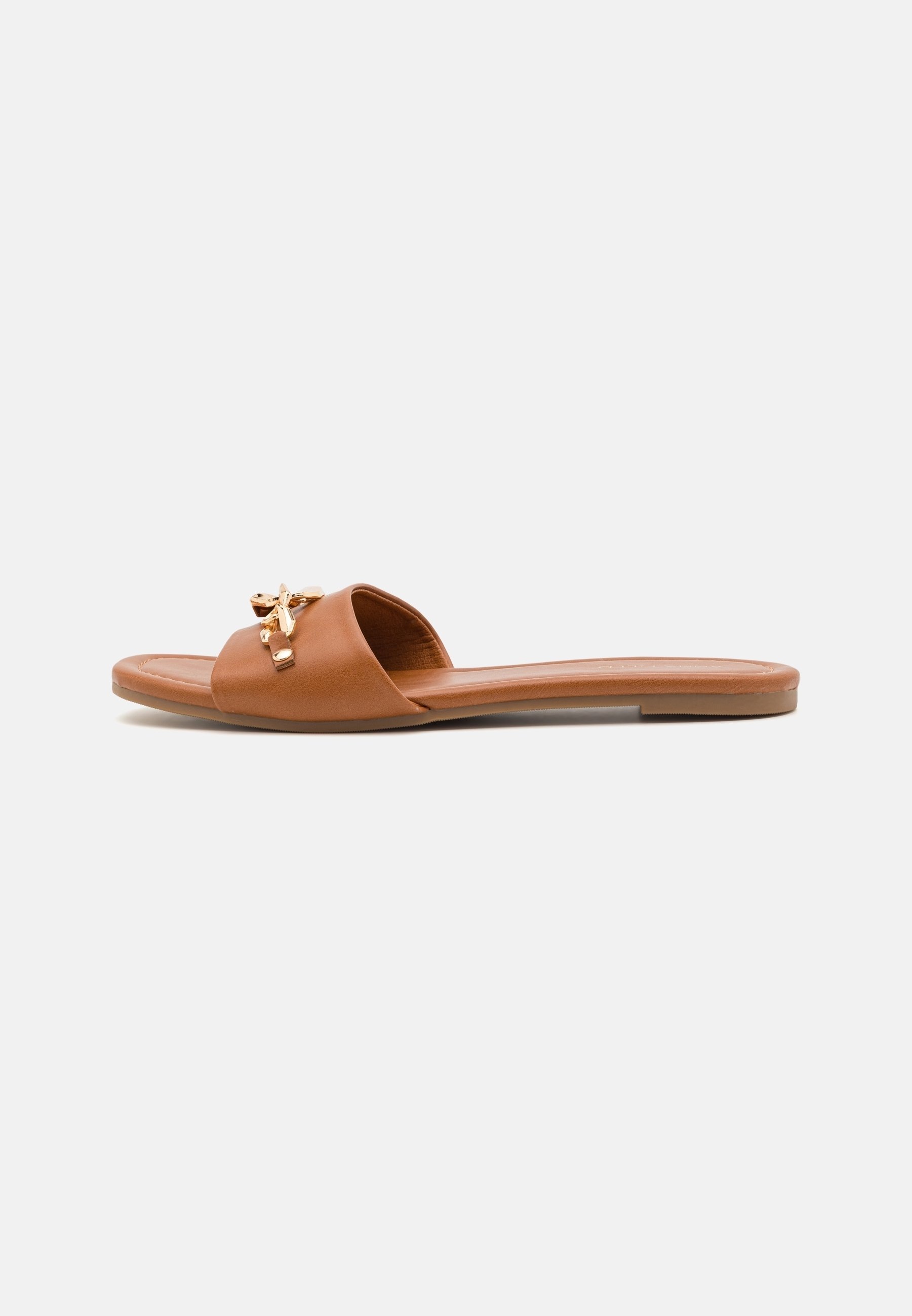 Anna Field Wide Fit Mules - cognac