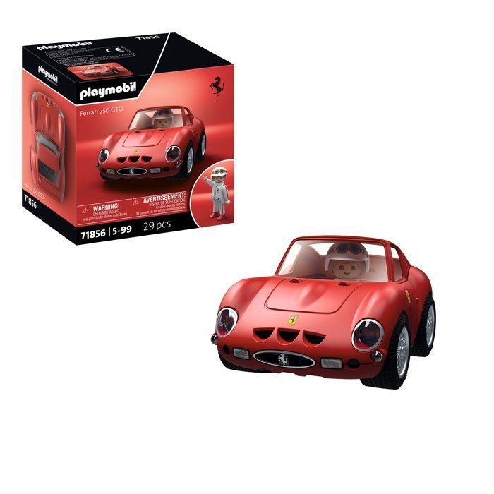 Playmobil 71856 Ferrari 250 GTO, Playmobil voiture Icon Cars, Classic Cars, 29 pièces, Kidulte, Dès 14 ans