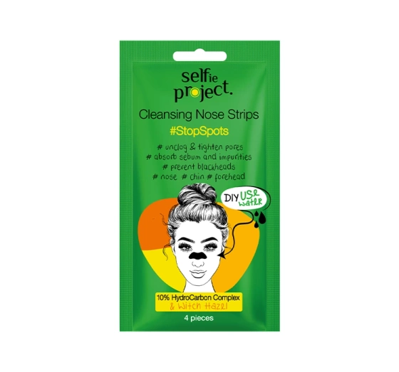 Selfie Project ultra-oczyszczające plastry na nos z węglem aktywnym 4 sztuki